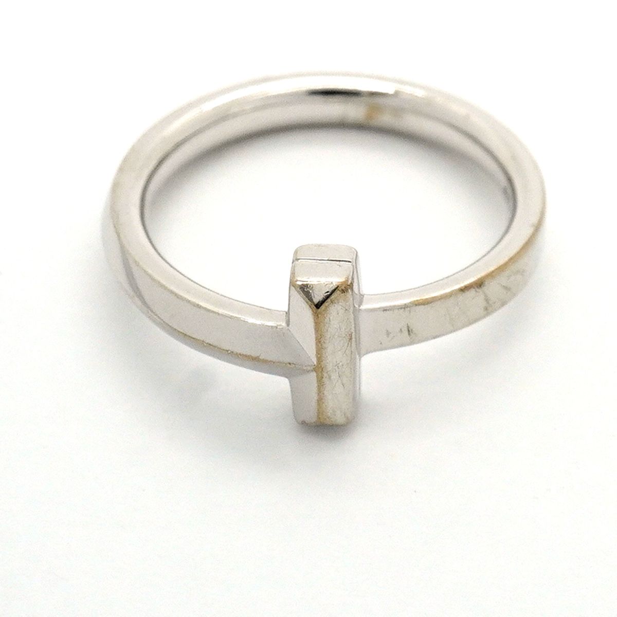 Tiffany & Co Ring T One 18k White Gold — view 3
