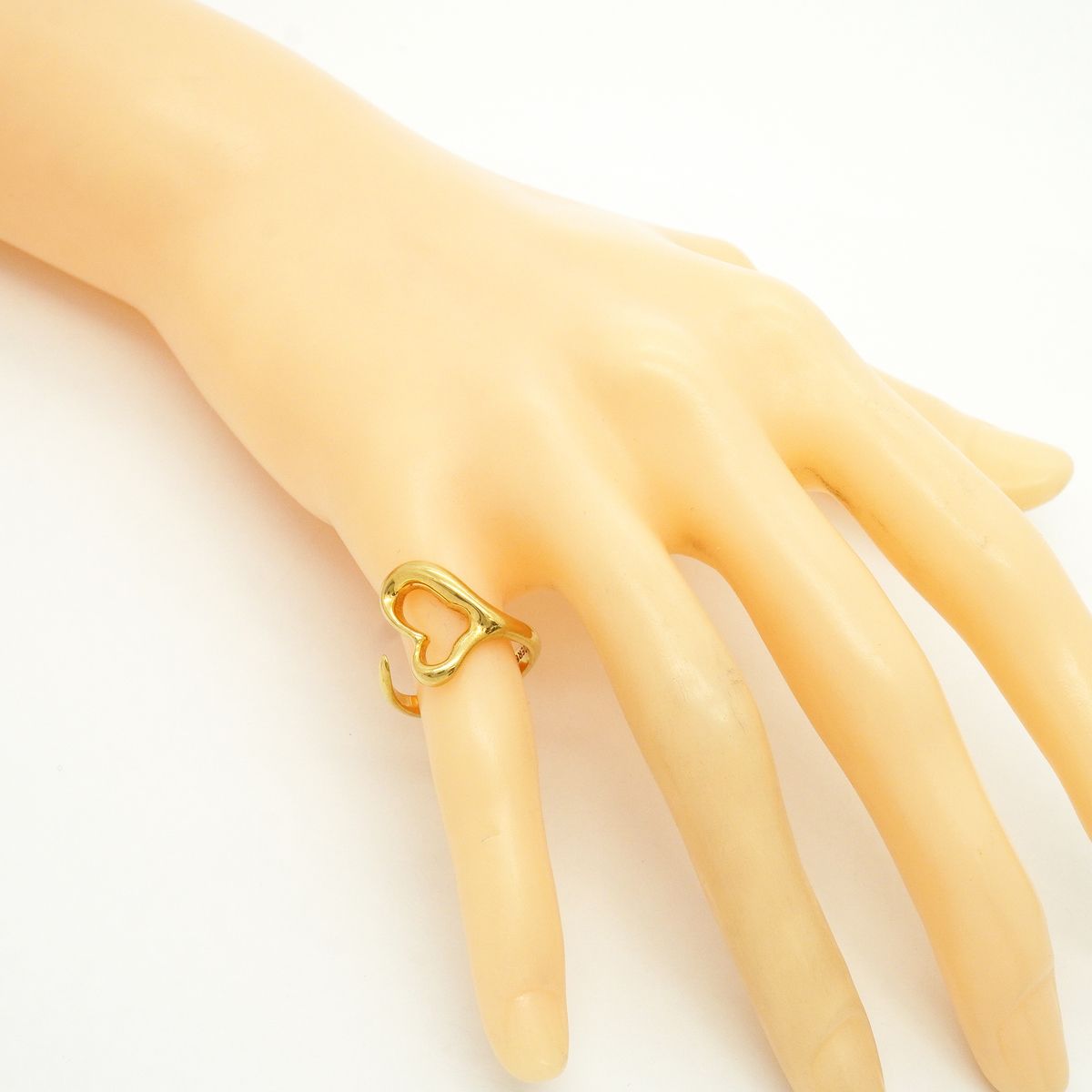 Tiffany & Co Ring Open Heart 18k Yellow Gold — view 7