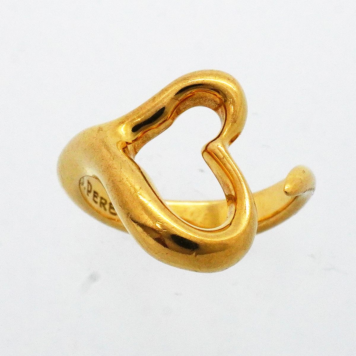 Tiffany & Co Ring Open Heart 18k Yellow Gold — view 2