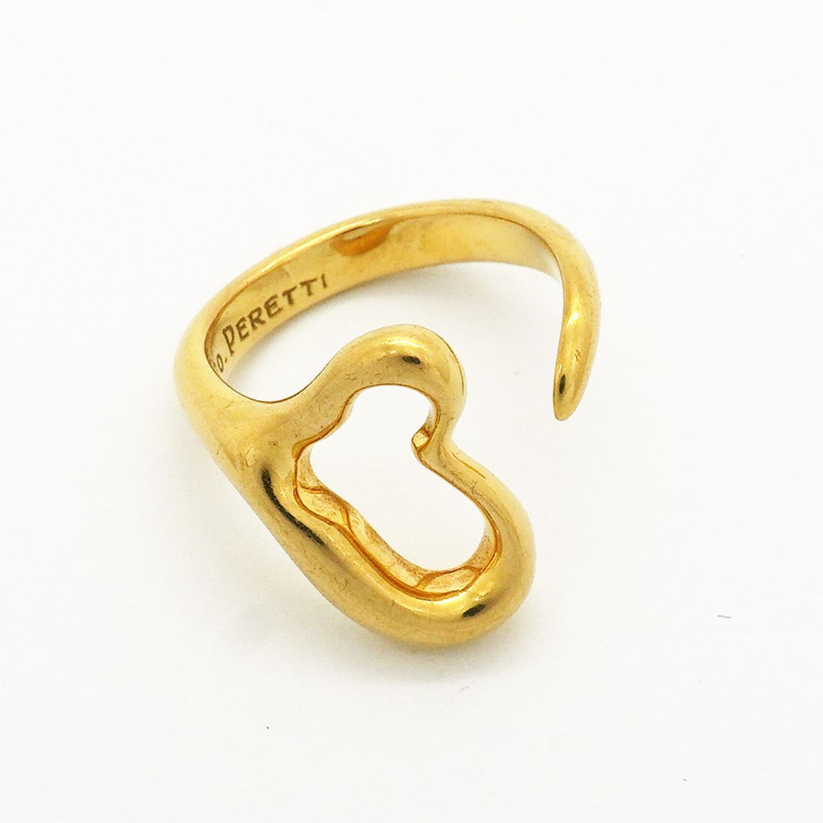 Tiffany & Co Ring Open Heart 18k Yellow Gold — view 3