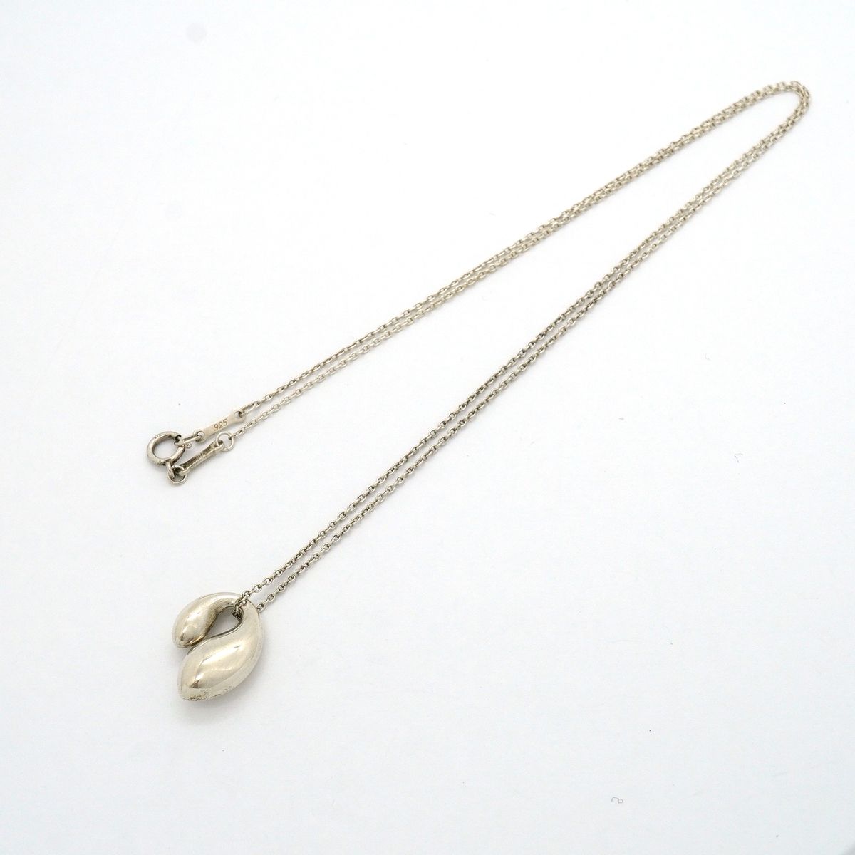 Tiffany & Co Necklace Double Teardrop 925 Sterling Silver — view 3