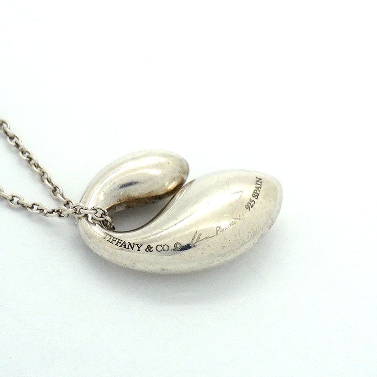 Tiffany & Co Necklace Double Teardrop 925 Sterling Silver — view 6