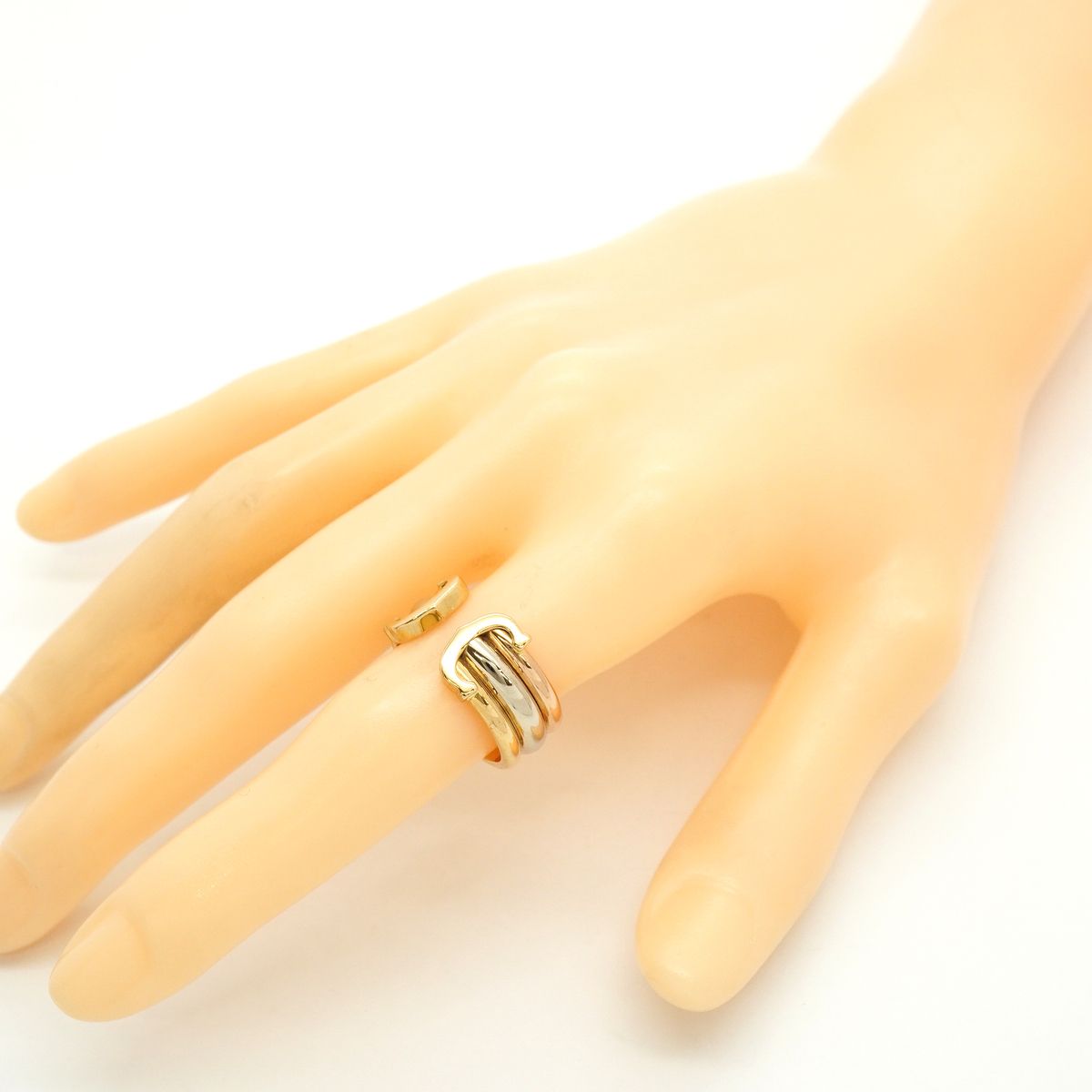 Cartier Ring 2C 18k Yellow Gold 18k White Pink — view 6