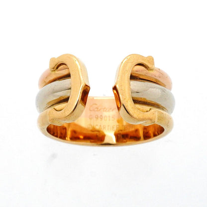 Cartier Ring 2C 18k Yellow Gold 18k White Pink — view 2