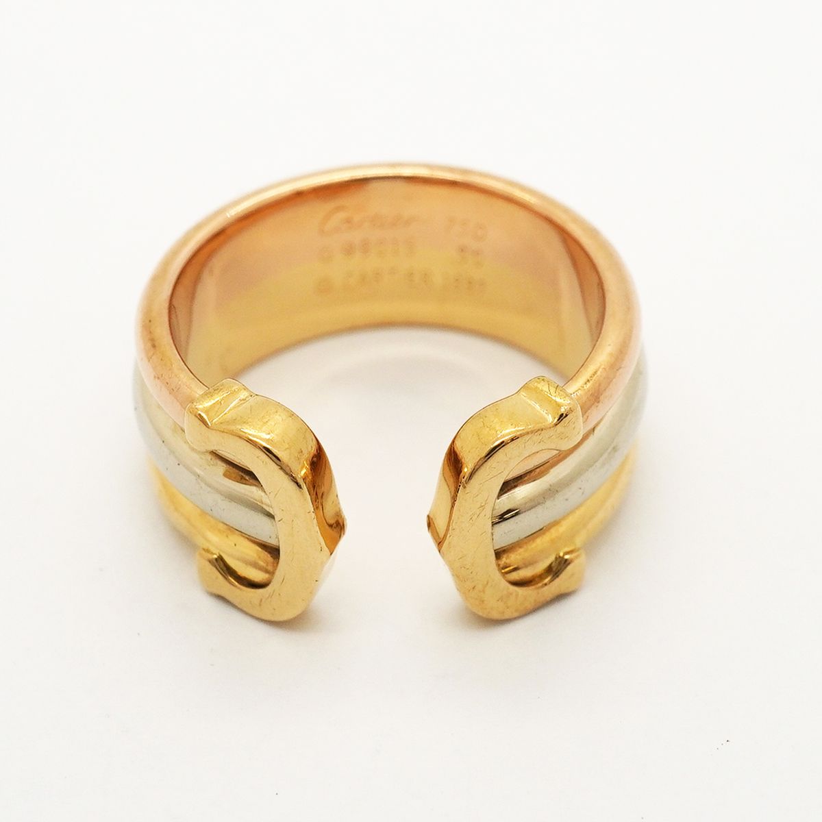 Cartier Ring 2C 18k Yellow Gold 18k White Pink — view 3