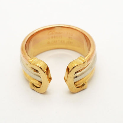 Cartier Ring 2C 18k Yellow Gold 18k White Pink — view 3