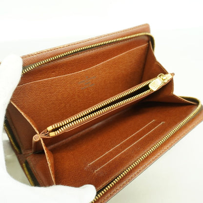 Louis Vuitton Wallet Monogram Porte Monnaie Zip Brown — view 3