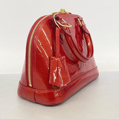 Louis Vuitton Handbag Vernis Alma BB Rouge Grenat Dine 2-Way Bag — view 2