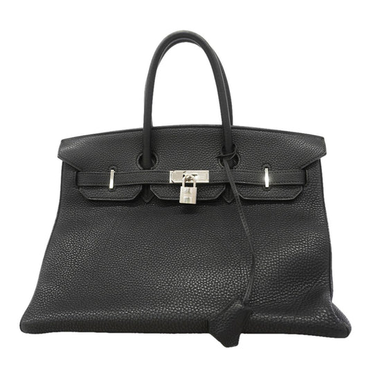 Hermes Handbag Birkin 35 Togo Black Silver