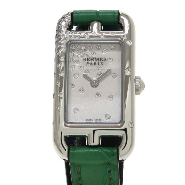 Hermes Nantucket Jete Deux Diamant 17 32 Watch