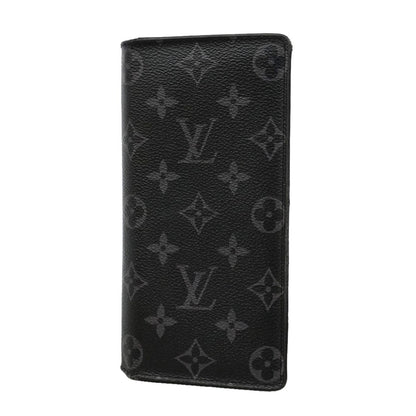 Louis Vuitton Wallet Monogram Eclipse Portefeuille Brazza Black