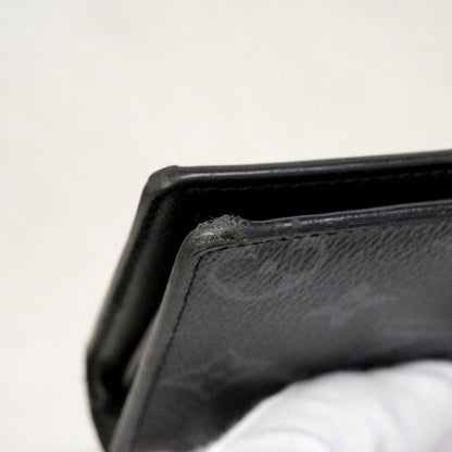 Louis Vuitton Wallet Monogram Eclipse Portefeuille Brazza Black — view 6