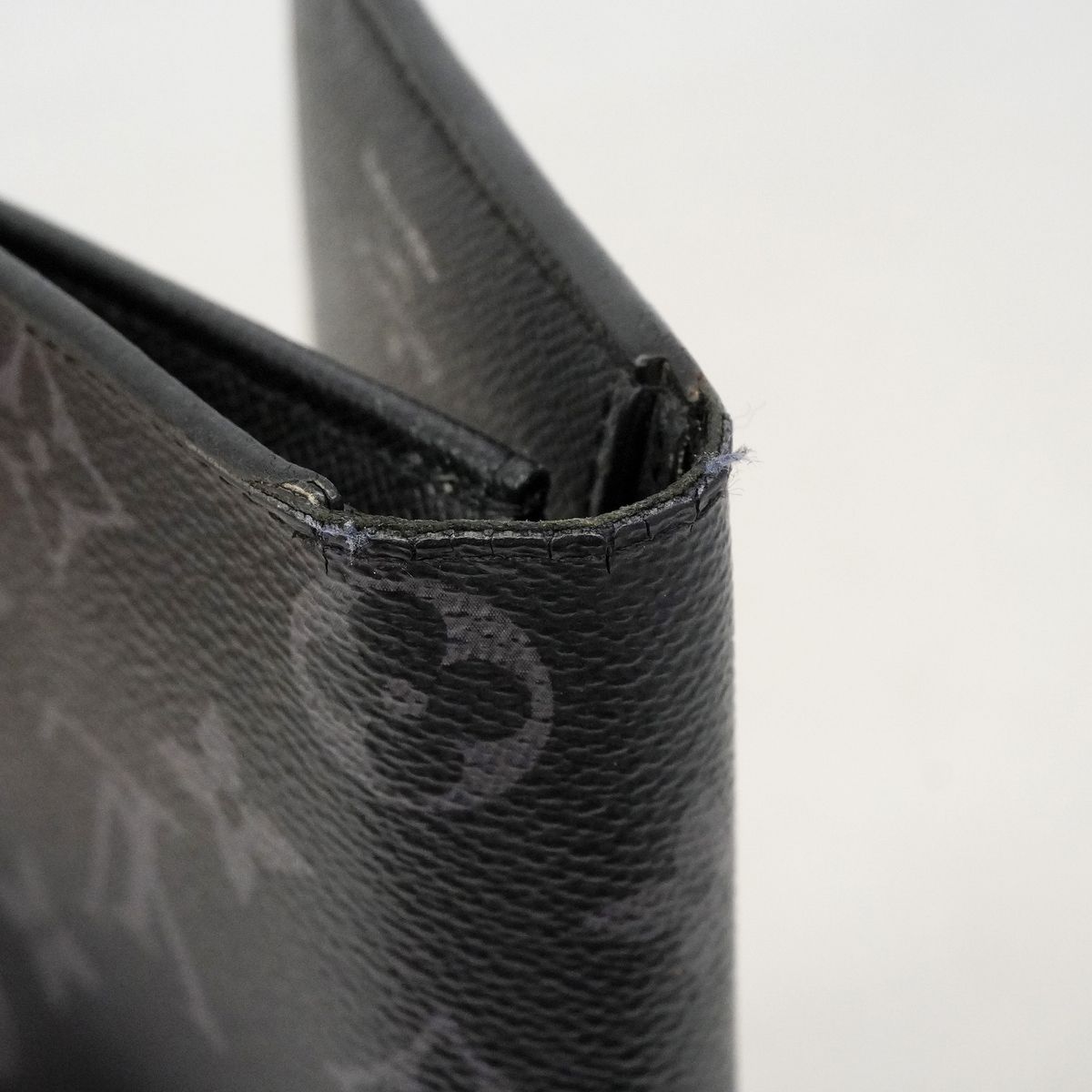 Louis Vuitton Wallet Monogram Eclipse Portefeuille Brazza Black — view 7