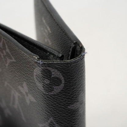 Louis Vuitton Wallet Monogram Eclipse Portefeuille Brazza Black — view 7