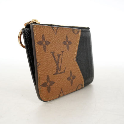 Louis Vuitton Coin Purse Monogram Reverse Card Case Romy Brown Black — view 2