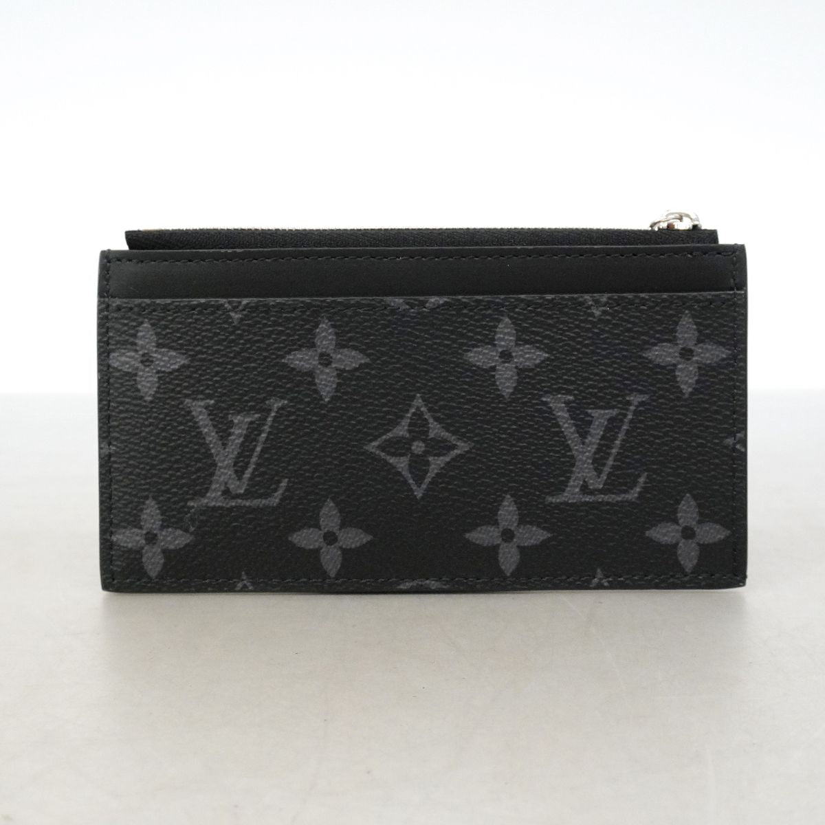 Louis Vuitton Monogram Eclipse Coin Card Holder Black — view 8