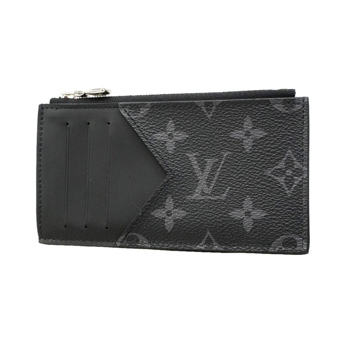 Louis Vuitton Monogram Eclipse Coin Card Holder Black