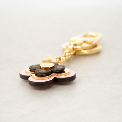 Louis Vuitton Key Holder Charm Blooming Flower BB Brown Pink — view 4