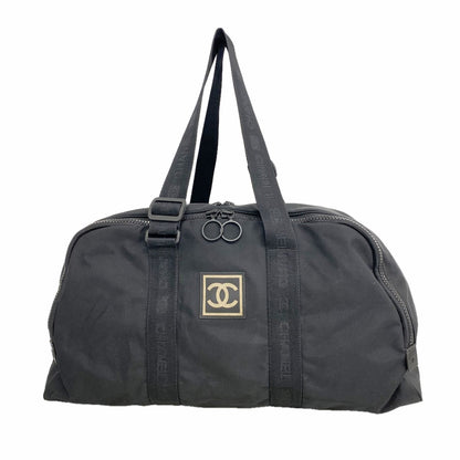 Chanel Boston Bag Sports Nylon Black