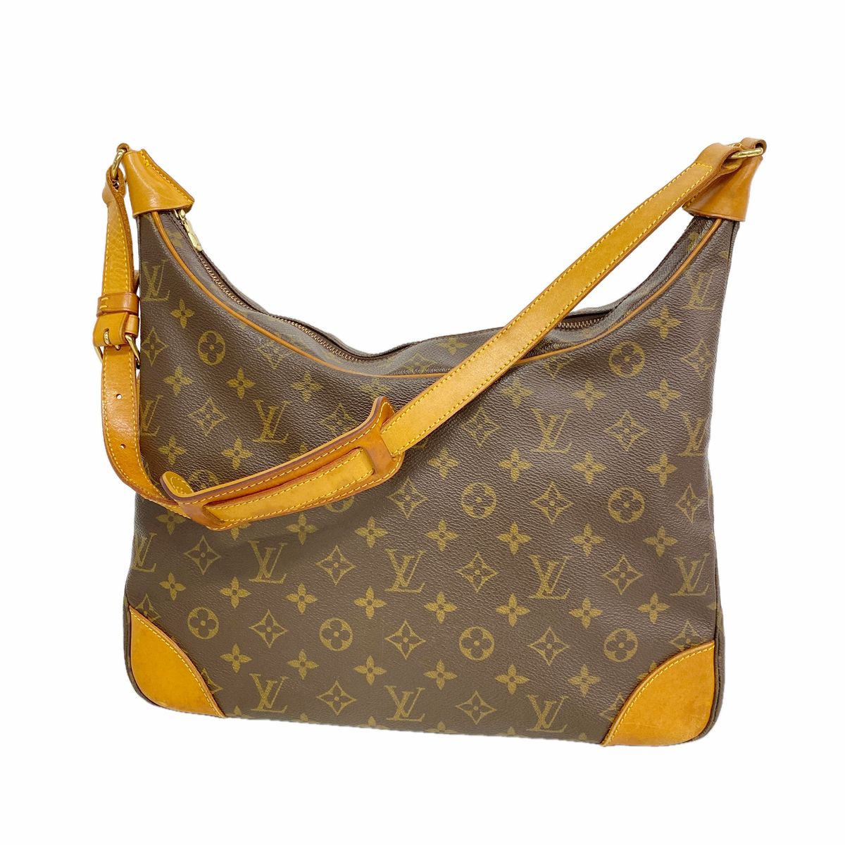 Louis Vuitton Shoulder Bag Monogram Boulogne 35 Brown
