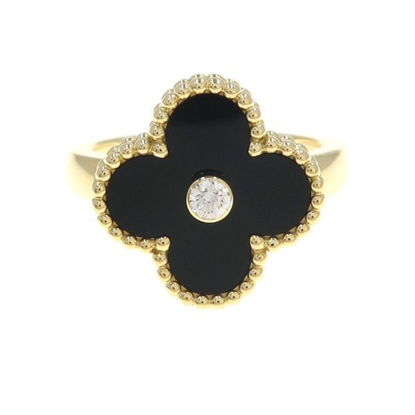 Van Cleef & Arpels Vintage Alhambra Ring Onyx