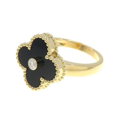 Van Cleef & Arpels Vintage Alhambra Ring Onyx — view 2