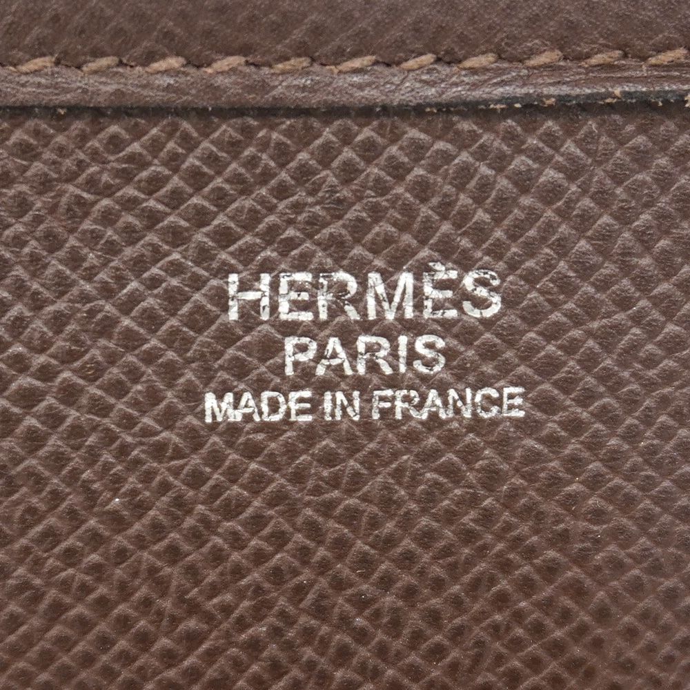 Hermes Shoulder Bag Evelyne Veau Epsom Havana Silver — view 5