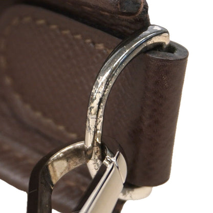 Hermes Shoulder Bag Evelyne Veau Epsom Havana Silver — view 7