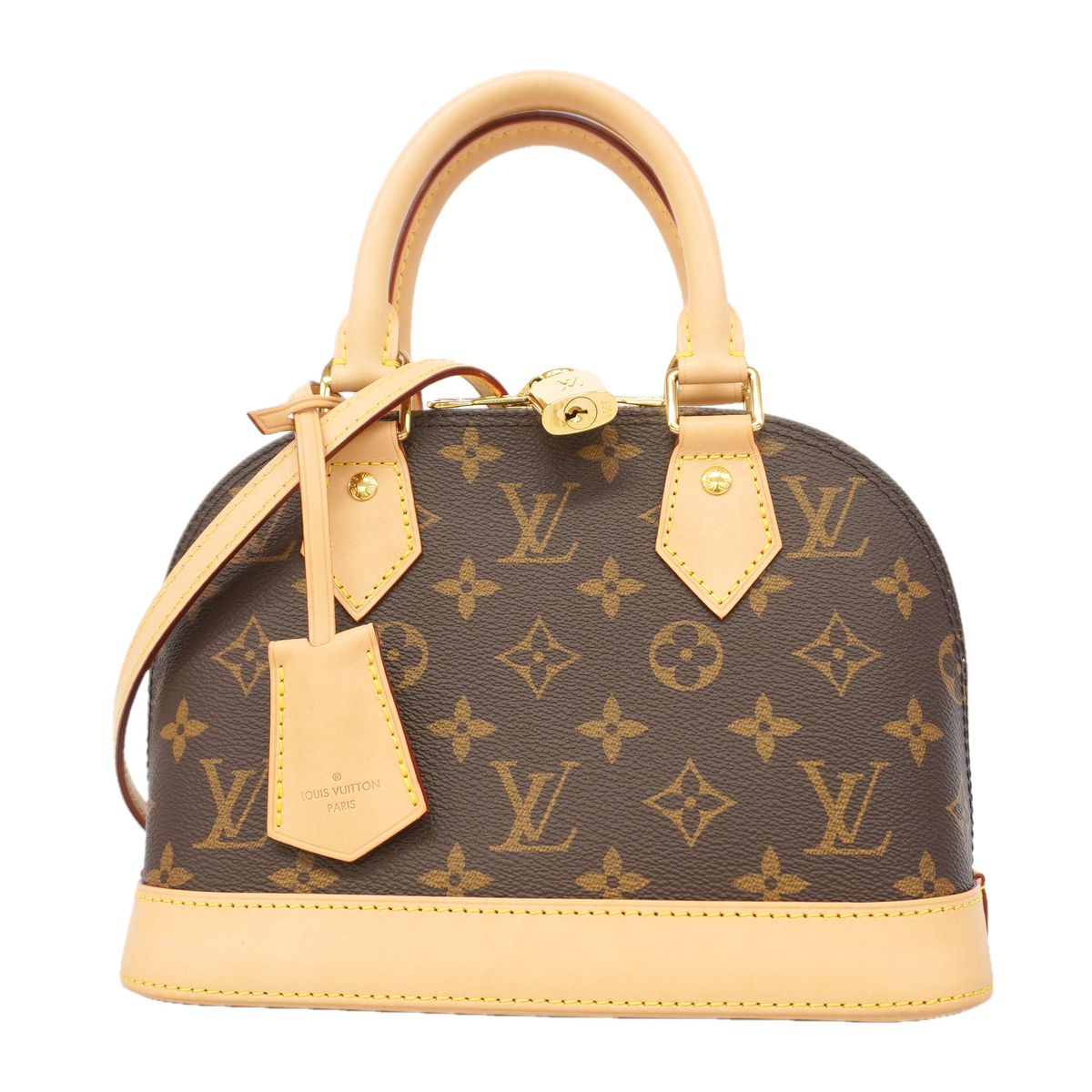 Louis Vuitton Handbag Monogram Alma BB Brown 2-Way Bag