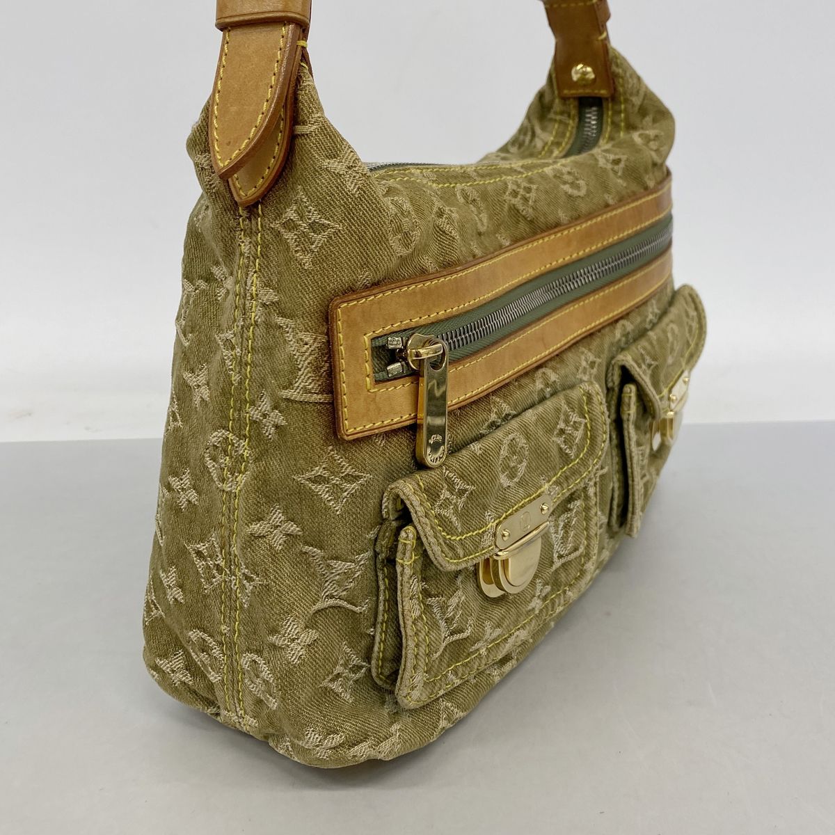 Louis Vuitton Shoulder Bag Monogram Denim Baggy PM Riken — view 2