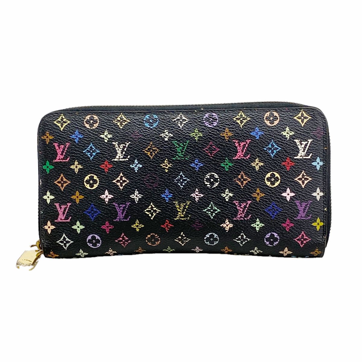 Louis Vuitton Wallet Monogram Multicolor Zippy Noir Grenat