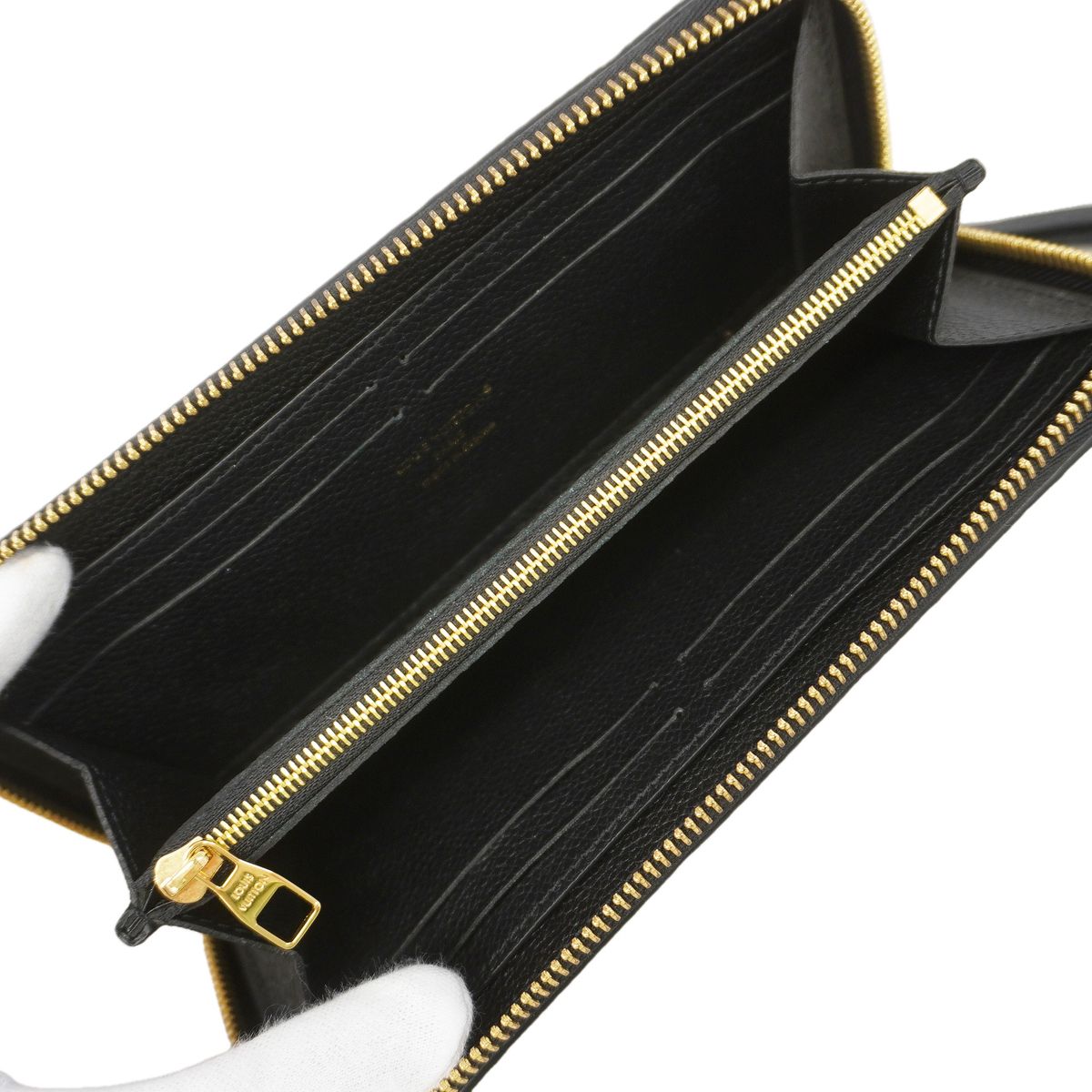 Louis Vuitton Wallet Monogram Empreinte Portefeuille Clemence Noir — view 3