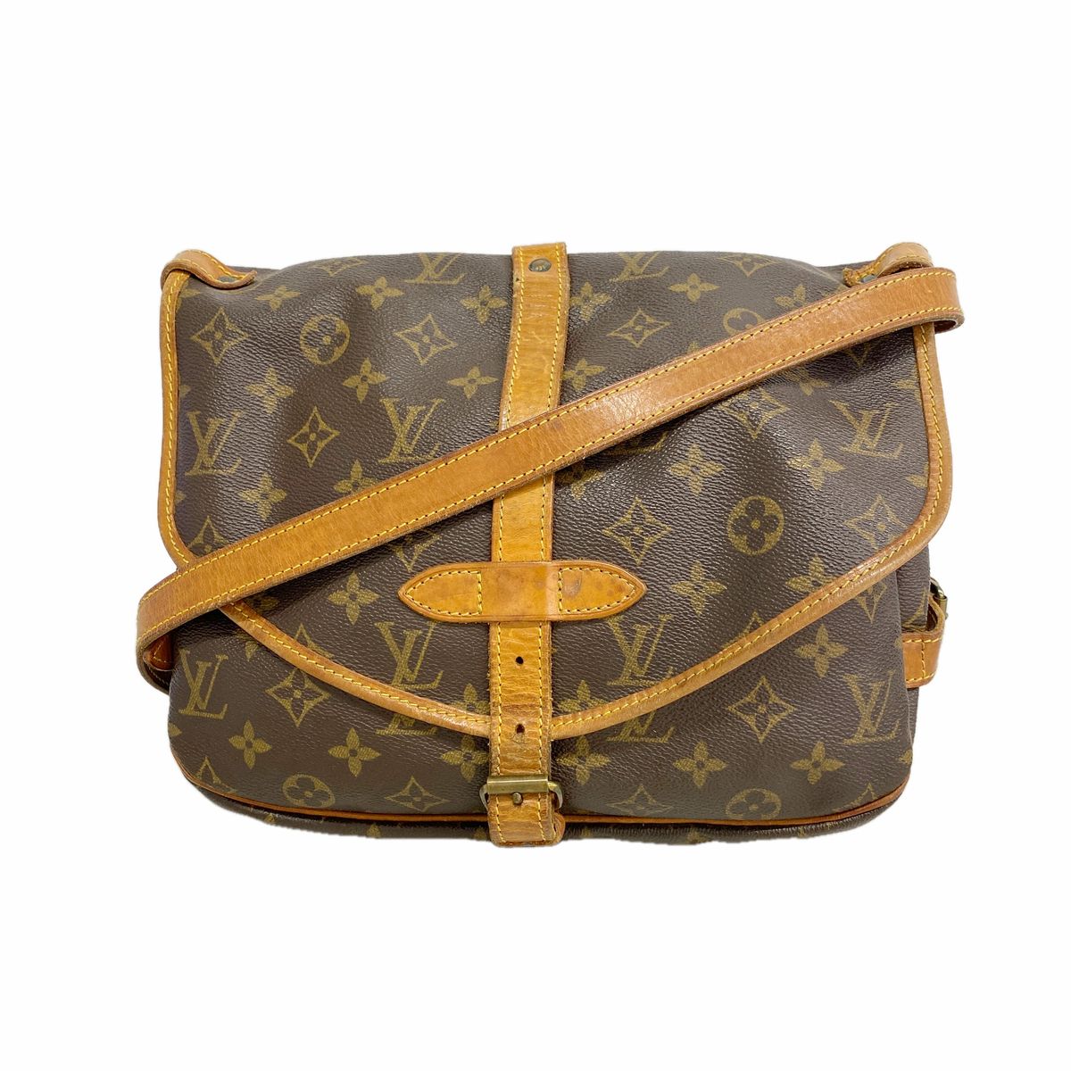 Louis Vuitton Shoulder Bag Monogram Saumur 30 Brown
