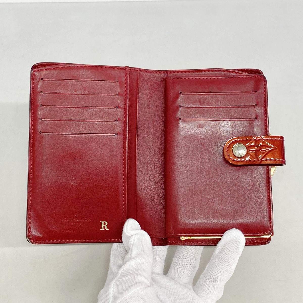 Louis Vuitton Wallet Vernis Portefeuille Viennois Pomme D'amour — view 3