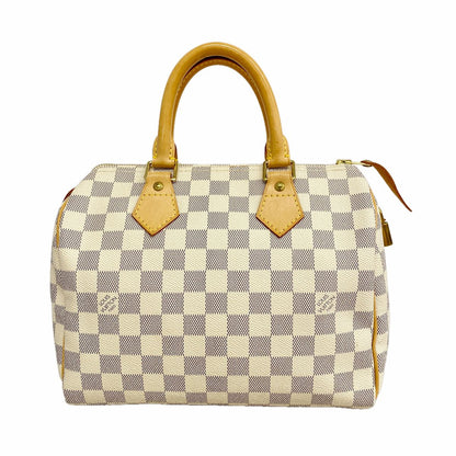 Louis Vuitton Handbag Damier Azur Speedy 25 White