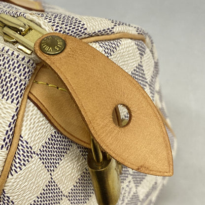 Louis Vuitton Handbag Damier Azur Speedy 25 White — view 8