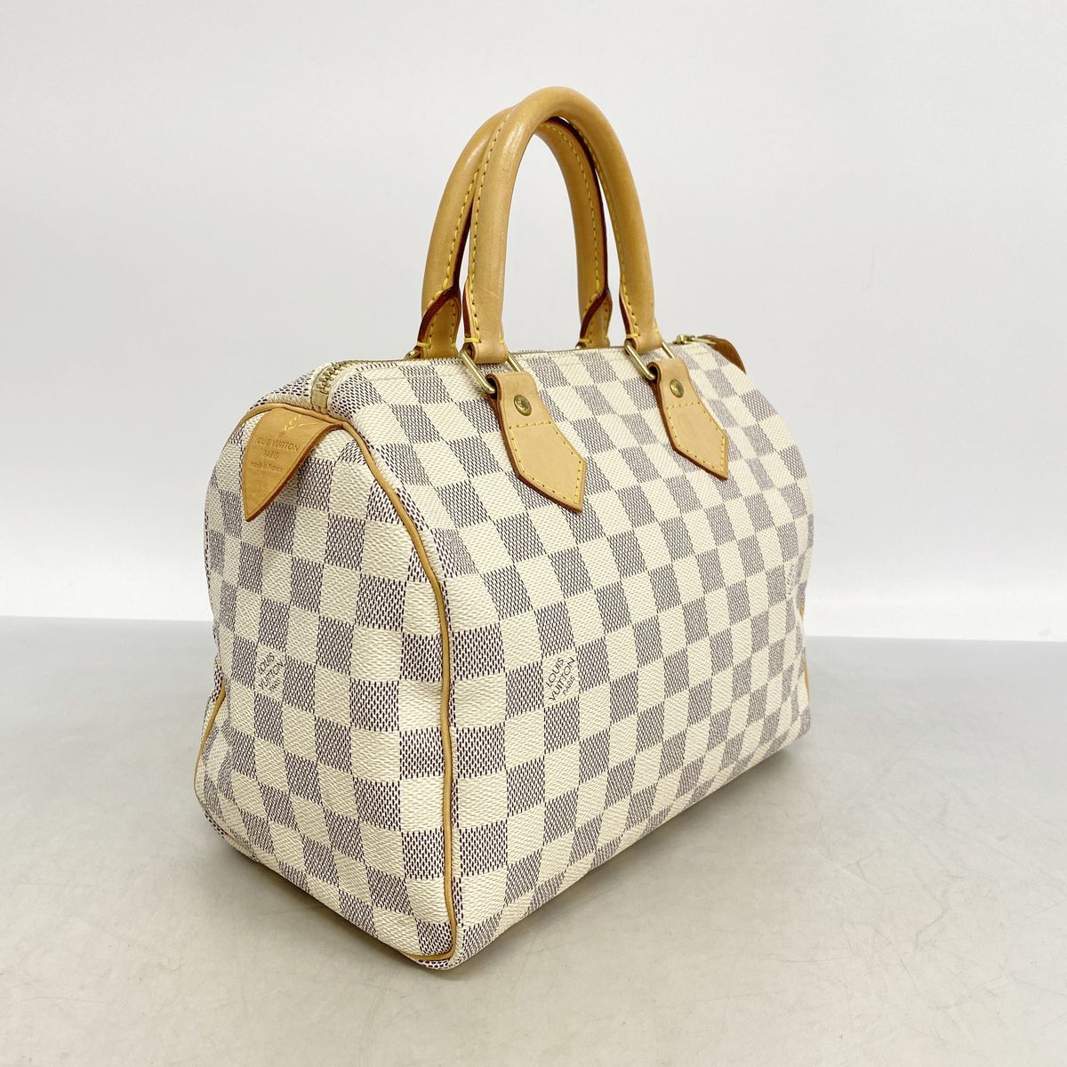 Louis Vuitton Handbag Damier Azur Speedy 25 White — view 2