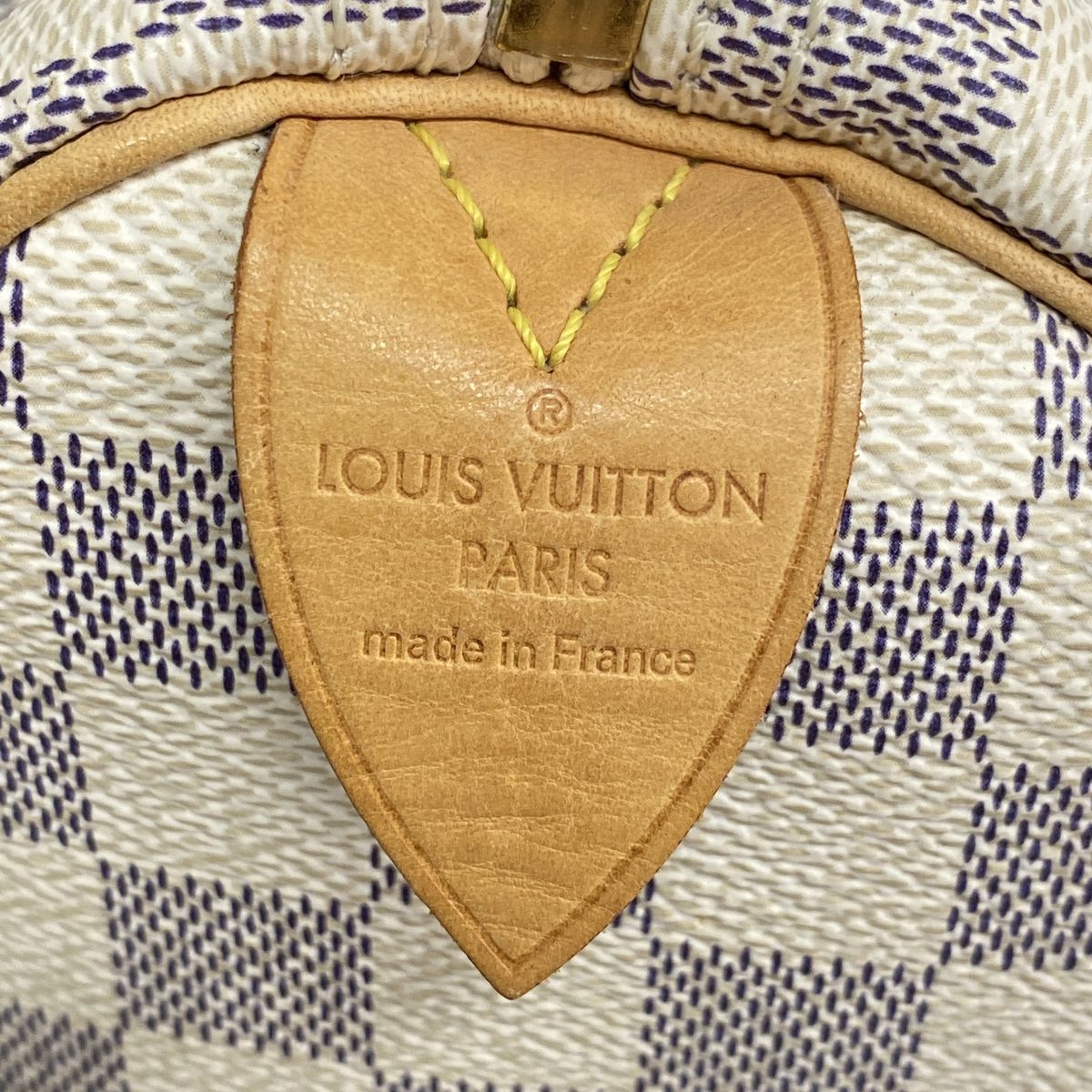 Louis Vuitton Handbag Damier Azur Speedy 25 White — view 5
