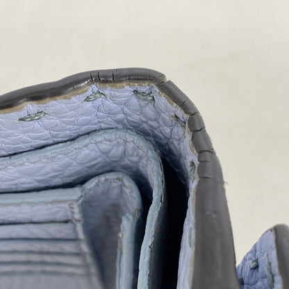 Fendi Wallet Selleria Peekaboo Leather Blue Silver — view 5