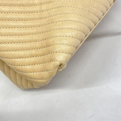 Chanel Chain Tote Bag V-stitch Leather Brown Gold — view 6