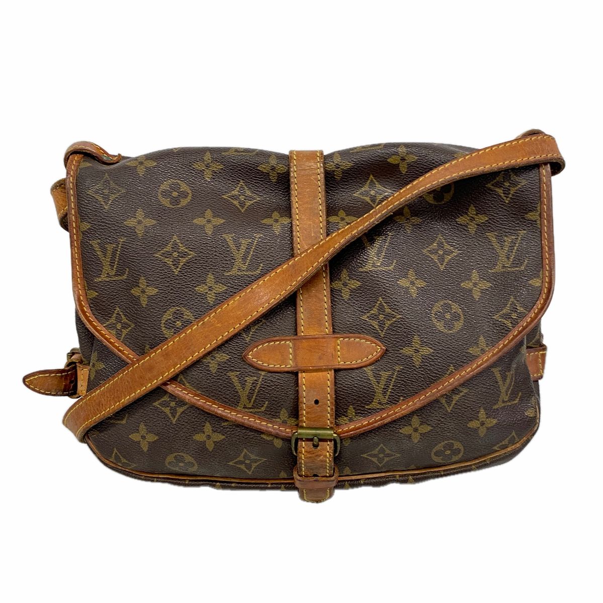 Louis Vuitton Shoulder Bag Monogram Saumur 30 Brown