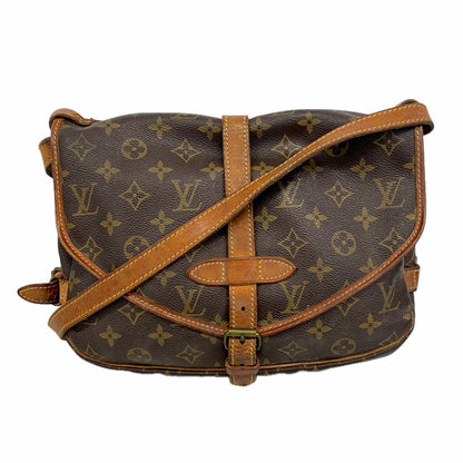 Louis Vuitton Shoulder Bag Monogram Saumur 30 Brown