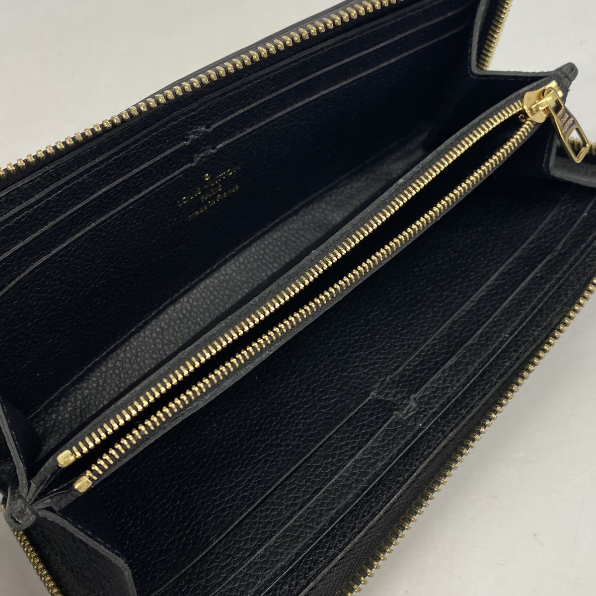 Louis Vuitton Wallet Monogram Empreinte Portefeuille Clemence Noir — view 3