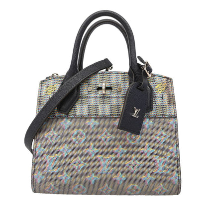 Louis Vuitton Handbag Monogram LV Pop City Steamer Mini Blue 2-Way Bag