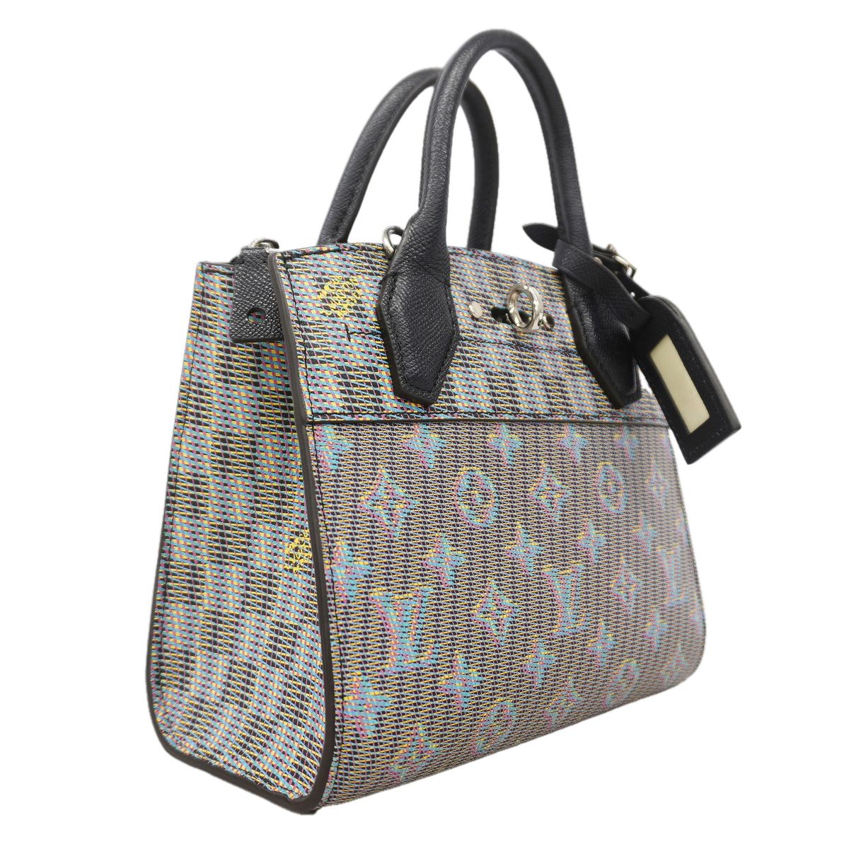 Louis Vuitton Handbag Monogram LV Pop City Steamer Mini Blue 2-Way Bag — view 2
