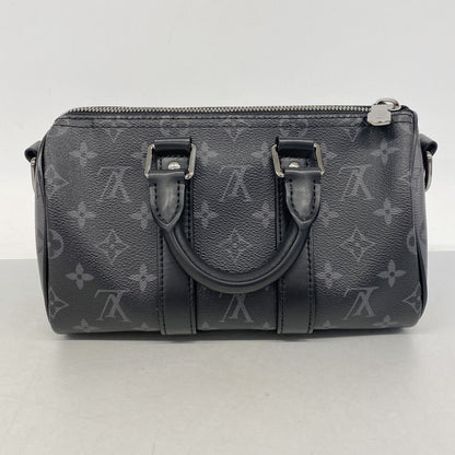 Louis Vuitton Handbag Monogram Eclipse Keepall Bandouliere 25 Black 2-Way Bag — view 8