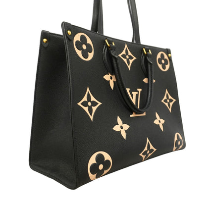 Louis Vuitton Tote Bag Monogram Empreinte On The Go MM Black Beige 2-Way — view 2
