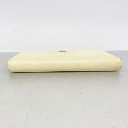 Chanel Wallet Coco Buttons Leather Ivory Gold — view 2