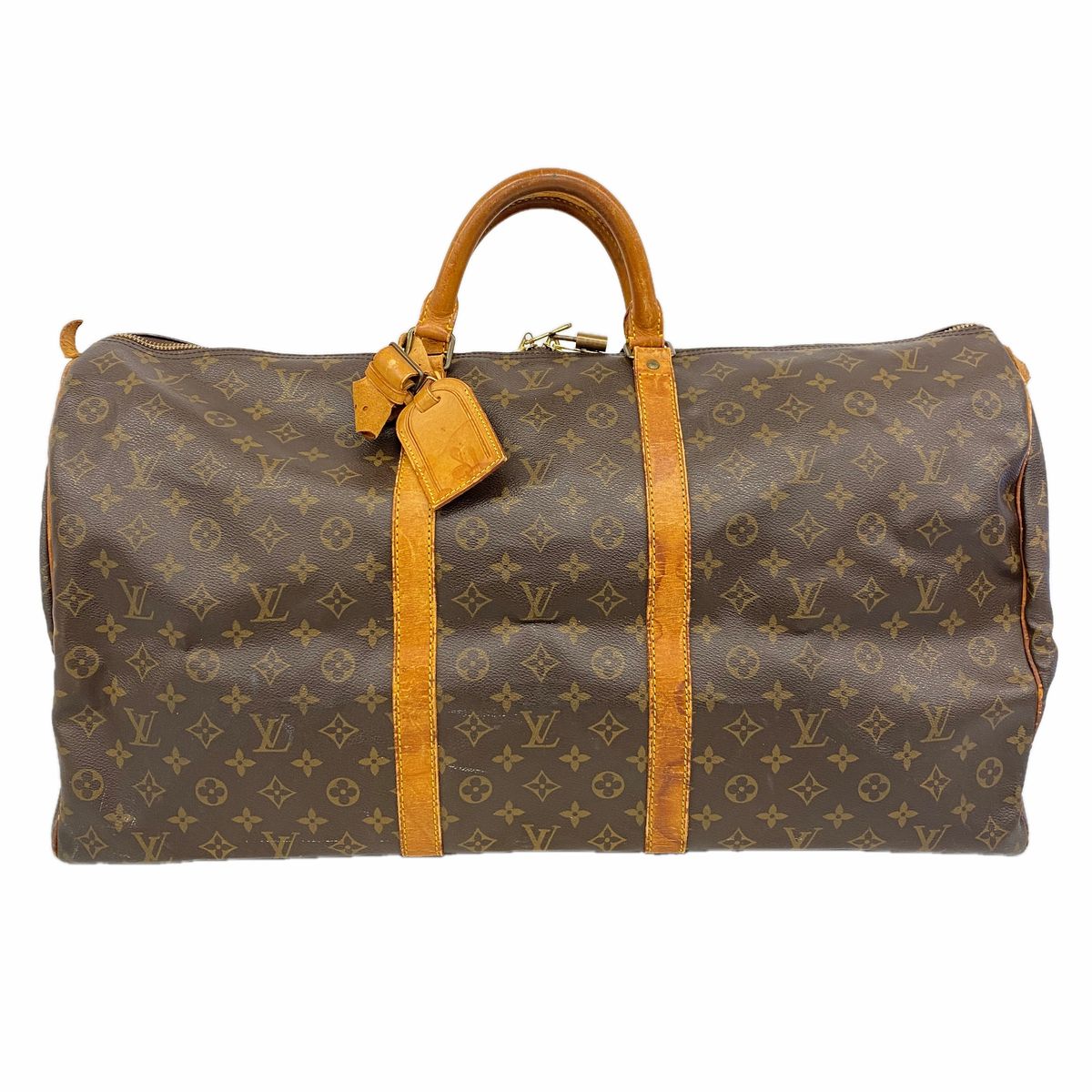 Louis Vuitton Boston Bag Monogram Keepall 60 Brown