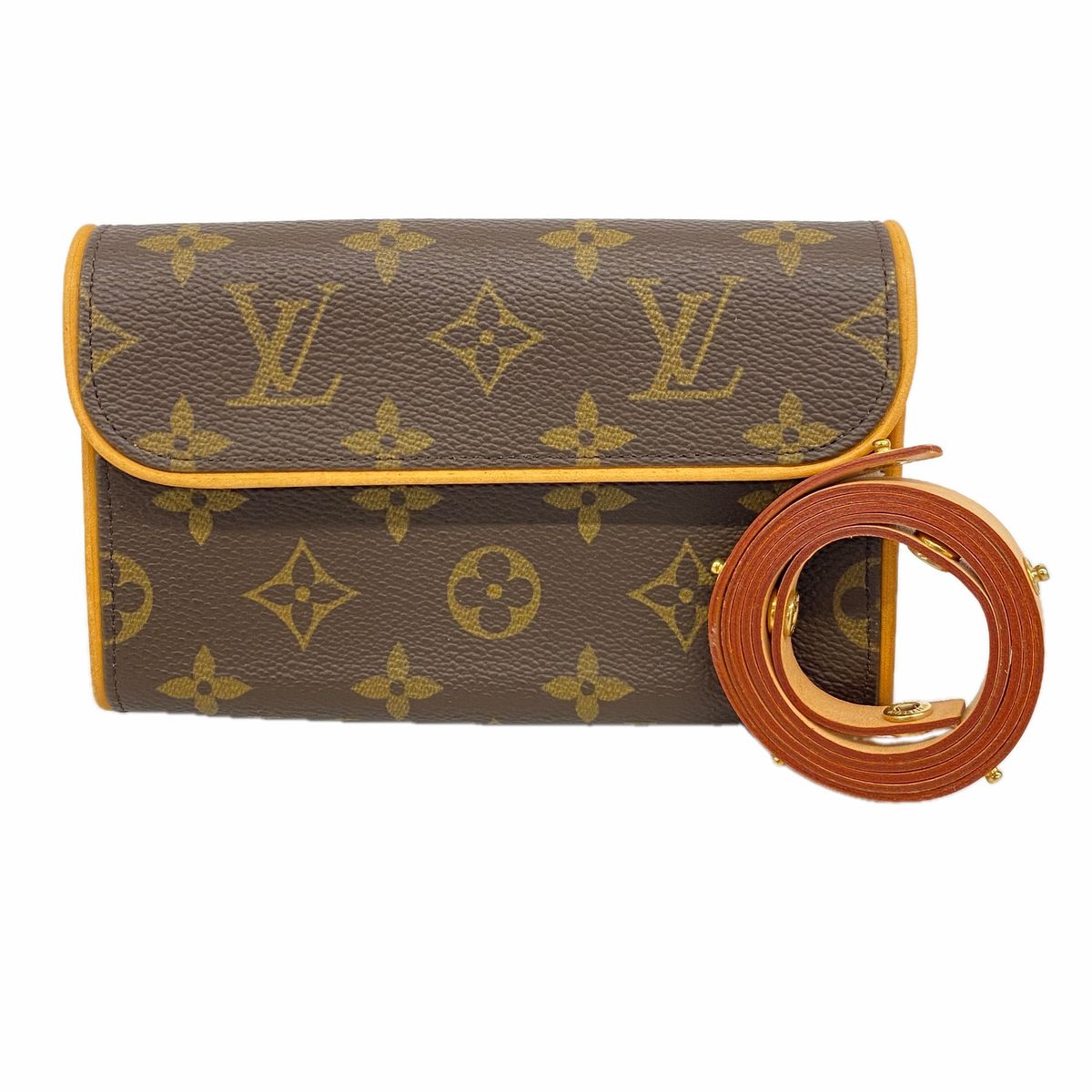 Louis Vuitton Waist Bag Monogram Pochette Florentine Brown